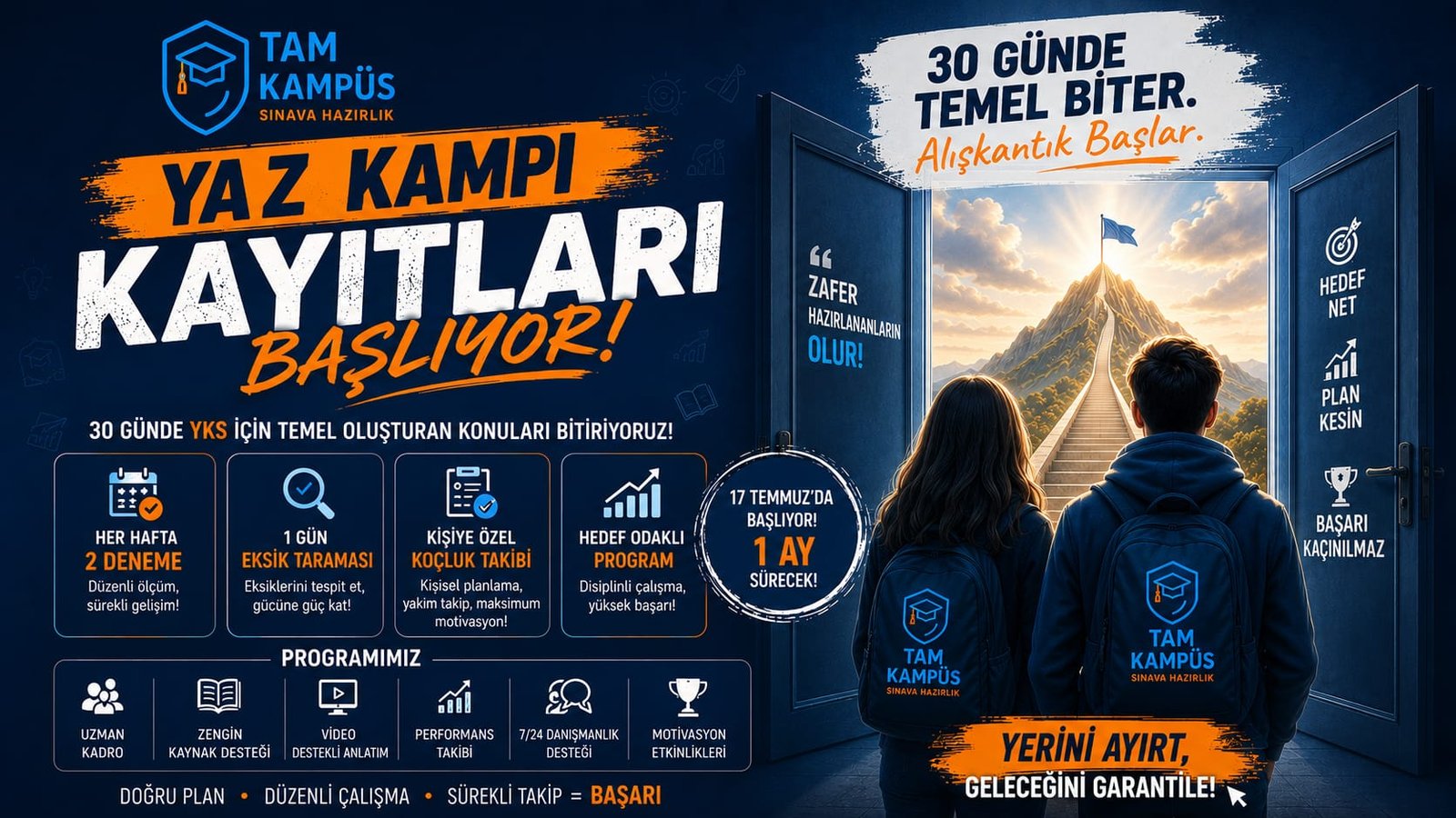 YAZ KAMPI KAYITLARI BAŞLADI - Tam Kampüs duyuru görseli